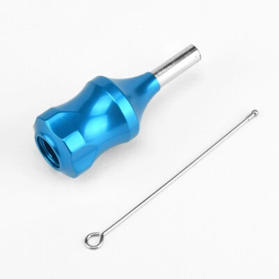 Empuñadura de cartucho de aleación de zinc tatuaje azul claro de 30 mm con émbolo de aguja de 78 mm CALIENTE Foto 1 de 4