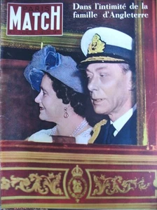 PARIS MATCH N° 51 1950 GEORGE VI ELIZABETH FASHION UMBRELLA SCHIAPARELLI GIDE - Picture 1 of 1