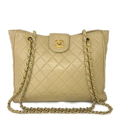 Bolso de Hombro EGA CHANEL Acolchado Matelasse Piel de Cordero Logo CC Cadena*/8BH0302 - Imagen 1 de 4