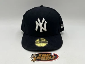 Gorra ajustada de béisbol New York Yankees MLB talla 7 5/8 auténtica negra New Era  - Imagen 1 de 7