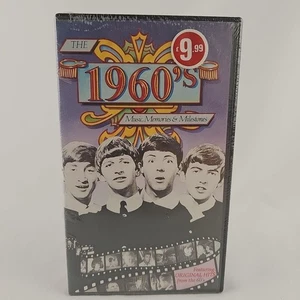 The 1960's Music Memories & Milestones VHS Tape Sealed - Foto 1 di 4