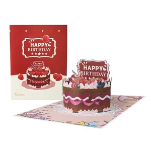 Beautiful 3D Birthday Card Birthday Party Supplies Unique Greeting Card - Picture 1 of 8