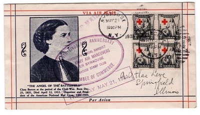 #702 Red Cross 1931 First Day Cover - #1 Stoutzenberg Unofficial u/o Syracuse NY - Image 1 of 2
