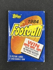 1984 Topps Football (1) Wax Pack Sealed From Box Marino, Elway Dickerson RC *P28 - Picture 1 of 2