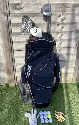 Rechtshänder Wilson Golfschläger Set / Ping Cart Bag / - Bild 1 von 4