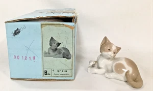 Lladro 5114 Überraschtes Kätzchen Porzellan Figur mit Originalkarton - Retired - Bild 1 von 12