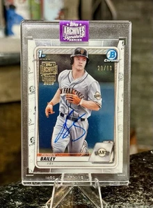 2025 Topps Archives Signature Series PATRICK BAILEY #/60 AUTO 1st Bowman Chrome - Picture 1 of 3