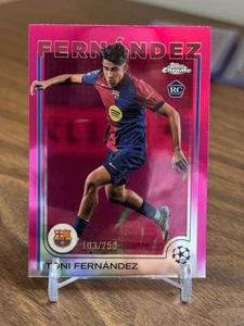 Toni Fernandez 2024-25 Topps Chrome UCC #85 Pink Refractor /250 Rookie RC - Picture 1 of 2