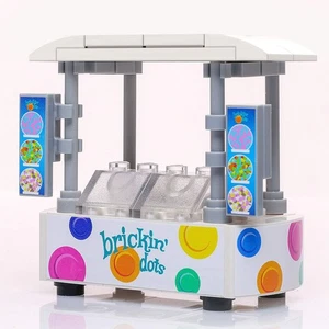 Brickin' Dots Ice Cream Food Stand made using LEGO parts - B3 Customs - Picture 1 of 2