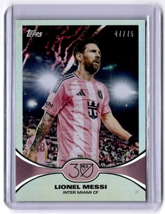 2025 Topps MLS 30th Anniversary #22 Lionel Messi /75 Inter Miami CF - Picture 1 of 2