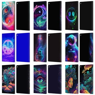 OFFICIAL WUMPLES COSMIC ARTS LEATHER BOOK WALLET CASE COVER FOR AMAZON FIRE - Image 1 of 4