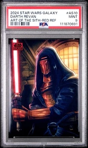 2024 Topps Start Wars Galaxy Darth Revan Red Refractor /5 PSA 9 - #AS-10 Pop 1 - Picture 1 of 2