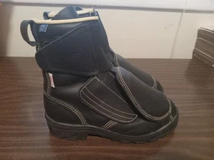 Royer 12002XP XPAN Black Leather Work Safety Boots Steel Toe Men's Size 6.5 Reg - Picture 1 of 7