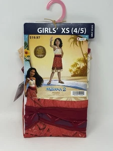 Disfraz Disney Moana 2 Moana Niñas Una Pieza Disfraz Vestido Talla XS 4/5 NUEVO - Imagen 1 de 6