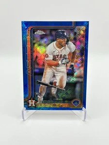 Logofractor cromado Topps 2025 # 97 Pedro León novato refractor azul 040/150 - Imagen 1 de 2