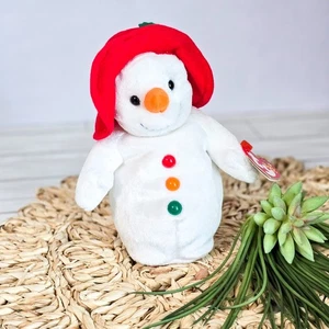 ⛄ Vtg 2003 TY Beanie Babies Chillin’ Snowman Plush | 10 Year Anniversary NWT - Picture 1 of 4