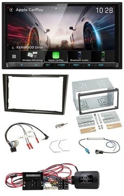Kenwood Lenkrad 2DIN USB DAB Bluetooth Autoradio für Opel Corsa D Klavierlack 09 - Bild 1 von 4