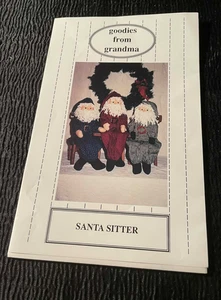 Goodies From Grandma Santa Sitter 24" cuerpo de madera de Santa #109J Joan Olson 1990 - Imagen 1 de 3