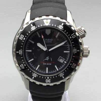 Casio MDV-102 Duro Marlin Watch Mens 40mm Black Date WR 200M Diver New Battery - Image 1 of 4