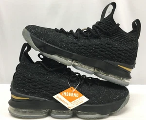 Tenis de baloncesto para hombre Nike LeBron 15 dorados metálicos talla 11 *Sin plantillas* - Imagen 1 de 12