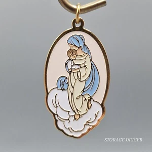 VTG NEW Precious Moments Blessed Art Thou Among Women Pendant 1.75" x 1", Rare - Picture 1 of 9