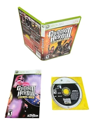 Microsoft Xbox 360 CIB Complete TESTED Guitar Hero III Legends of Rock GH3 - Image 1 of 3