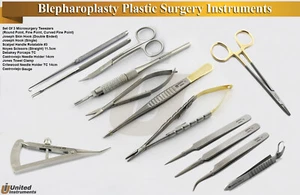 Blepharoplasty Plastic Surgery Instruments & Veterinary Microsurgery Instruments - Picture 1 of 11