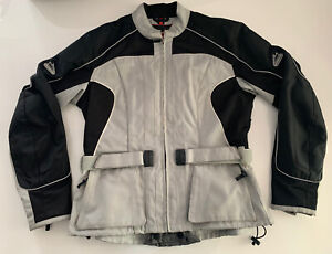 Hein Gericke Summer Textile Motorcycle Jacket Size 44 Black & Grey Large
