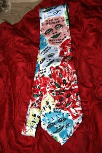 RARE Howard Finster Artist Silk Necktie Tie - Picture 1 of 8
