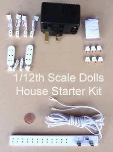 Dolls House 12 Volt Lighting Accessory Wiring 1:12 Scale Miniature Starter Kit - Picture 1 of 6