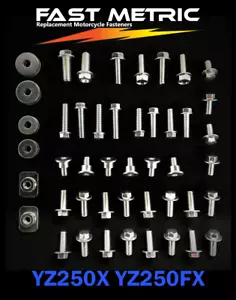 Yamaha Bolt Kit 62pc YZ250X YZ250FX YZ450FX WR250F WR450F fender engine frame - Picture 1 of 2