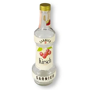 Garnier Kirsch Liquer Vintage Half Pint Glass Bottle, Cherry Liquor Bottle - Picture 1 of 6