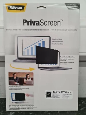 Fellowes PrivaScreen Blackout Privacy Filter 13.3" 16:9 Laptop Brand New EA2708 - Image 1 of 4
