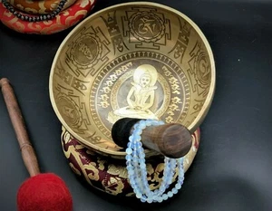 9" Special handcrafted hand made Singing bowl, meditation bowl, Healing bowl - Picture 1 of 12