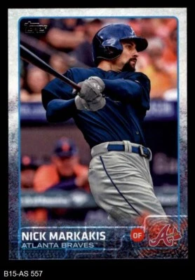 2015 Topps #557 Nick Markakis Braves 8 - NM/MT - Image 1 of 2