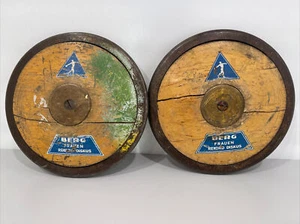 2 dischi Berg Manner Rekord in legno da uomo disco antico - Foto 1 di 6