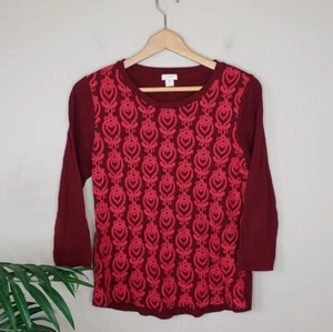 J. Crew Factory | Camiseta con apliques, talla mediana - Imagen 1 de 4