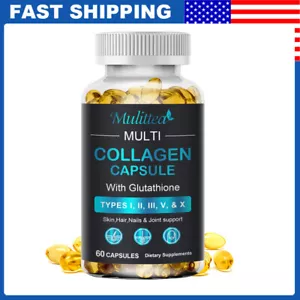 Collagen Vitamin Capsules for Hair, Skin, and Nails, Premium Collagen Supplement - Picture 1 of 8