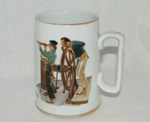 Vintage Norman Rockwell - River Pilot Mug / Stein - 1985 Museum Collection - Picture 1 of 8