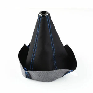 Cubierta de bota de palanca de cambios de puntada azul perilla de cambio de marchas de carreras estuche MT para Toyota - Imagen 1 de 6