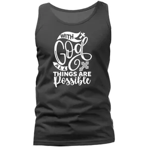 Camiseta sin mangas With God Christian Religious God Biblia Iglesia Jesucristo - Imagen 1 de 11