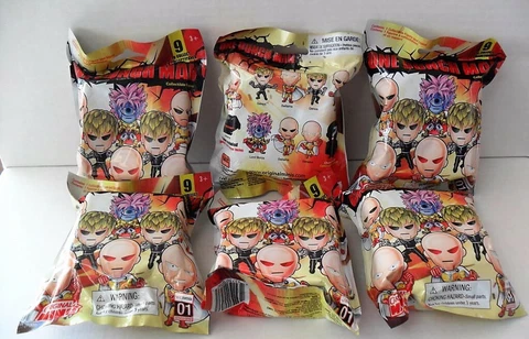 ONE PUNCH MAN ORIGINAL MINIS SERIES 1 FIGURE WITH STANDS LOT OF (6) BLIND BAGS Cover