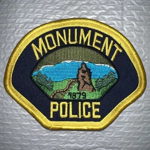 Monument Police Colorado 3rd Issue Vintage 1997 Embroidered Uniform Patch - Picture 1 of 2