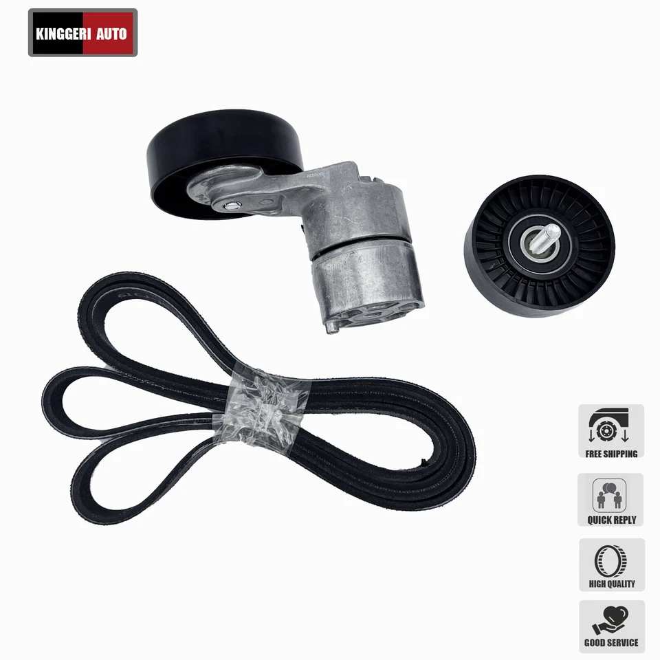 For KIA Magentis Optima Rondo Santa Fe 2.7L Serpentine Belt Tensioner Pulley Kit - Image 1 of 4