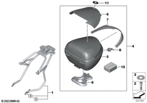 BMW MOTORRAD - Topcase Light With Adapter Plate - 29L - (77438566126) - Foto 1 di 1