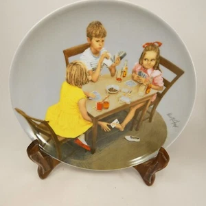 Placo coleccionable 1986 Bing & Grondahl ""The Card Sharks"" de Kurt Ard XBK1Y - Imagen 1 de 18