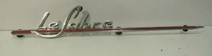 Rare Vintage Buick Le Sabre Emblem Script Badge Trim Red Metal 1960 - Picture 1 of 4