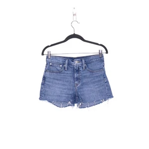 J. CREW Mid Rise Denim Short Bleecker Wash Raw Hem Stretch 5 Pocket Women's 25 - Picture 1 of 12