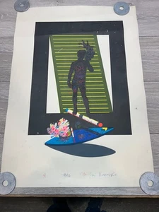 BRANKO MILJUS - Serigrafía Firmado Abstracto Arte Serbio Titulado "David"? - Imagen 1 de 8