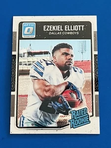 2016 Donruss Optic Ezekiel Elliott Cowboys Basis bewertete Rookie-Karte #168 - Bild 1 von 2